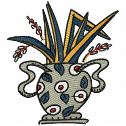 Vase For Flowers Embroidery Design 6 Vase For Flowers Embroidery Design 6